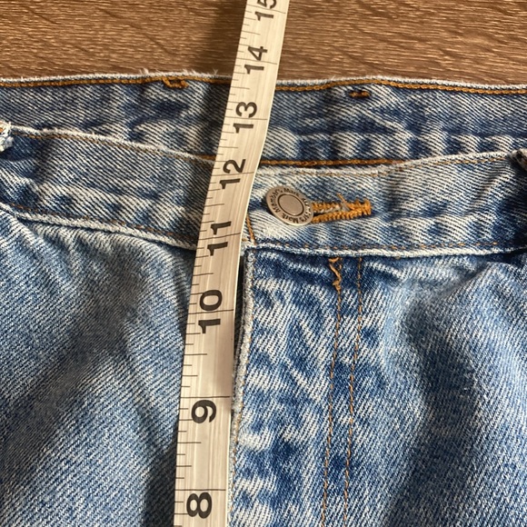 Mens Pre Owned Members Mark Distressed Blue Jeans 38x30 - Picture 7 of 11